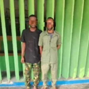 Police arrest two fake soldiers in Lagos