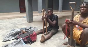 Police arrest two suspected cable vandals in Lagos Police arrest two suspected cable vandals in Lagos