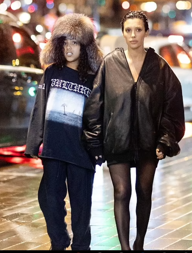 Kanye West's wife, Bianca with her stepdaughter