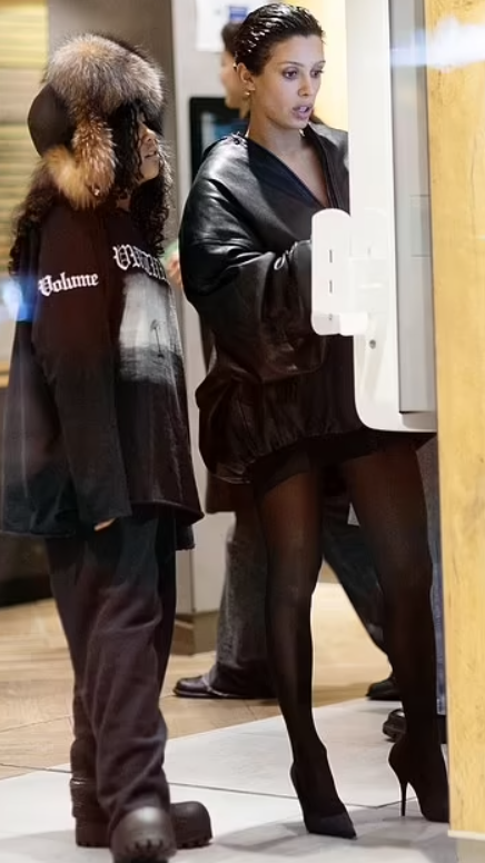 Bianca and NorthWest seen together in Paris