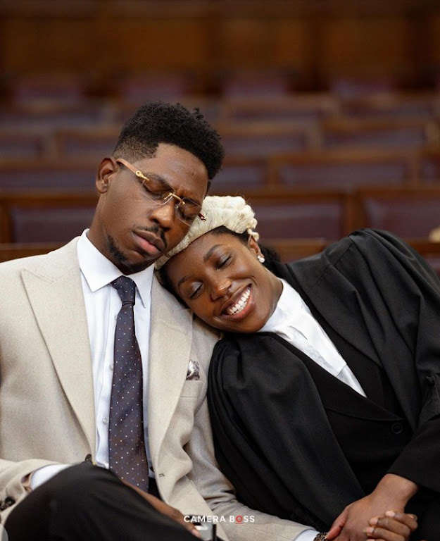 Moses Bliss' fiancee pens sweet note to him as she gets called to bar in England