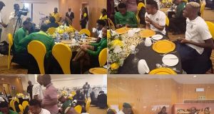Photos: President Tinubu receives Super Eagles at the Villa President Tinubu receives Super Eagles at the Villa