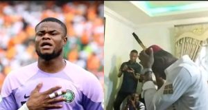 Super Eagles goalkeeper, Stanley Nwabali bags a Chieftaincy title in his hometown Super Eagles goalkeeper, Stanley Nwabali bags a Chieftaincy title in his hometown