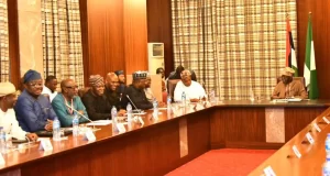 Tinubu holds meeting with Dangote, Elumelu, others Tinubu holds meeting with Dangote, Elumelu