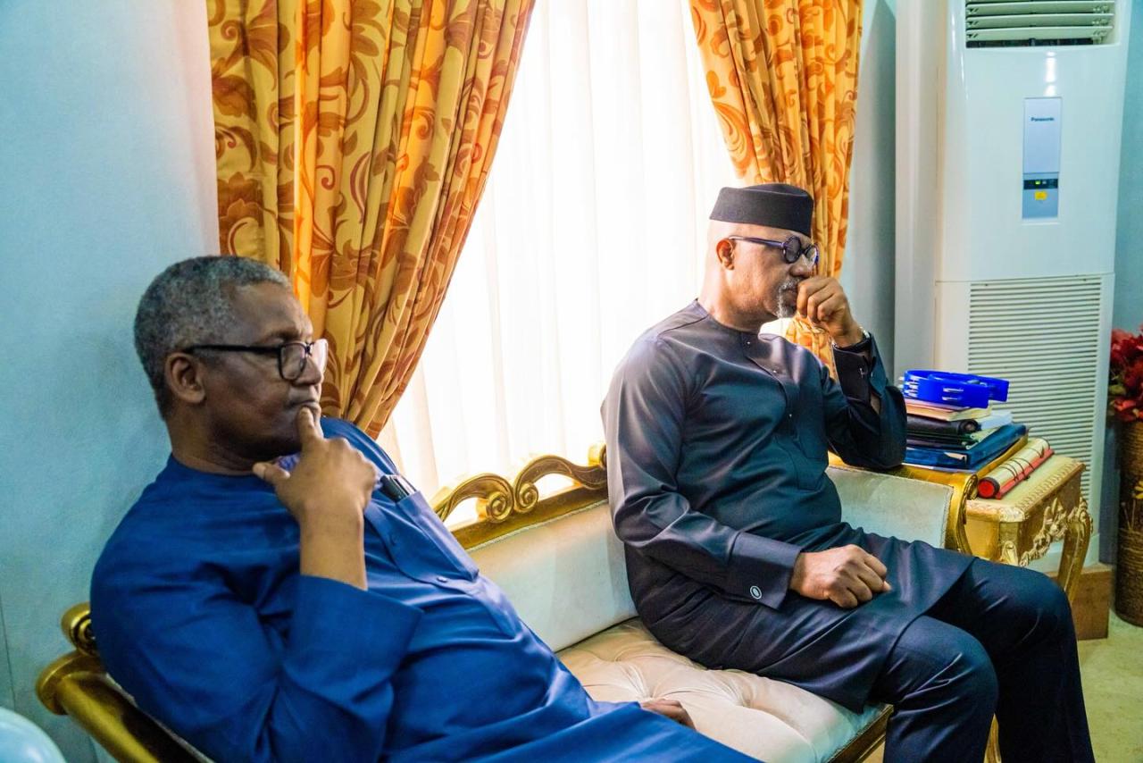 Aliko Dangote, Dapo Abiodun, Atedo Peterside, others visit Herbert Wigwe's parents