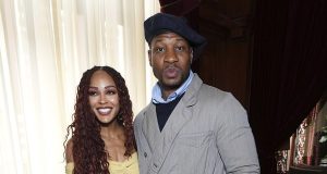 Jonathan Majors and Meagan Good make their red carpet debut Actor Jonathan Majors and Meagan Good make their red carpet debut
