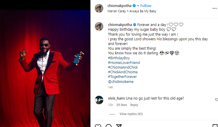 Chioma Akpotha pens sweet note to Chidi Mokeme as he turns 52