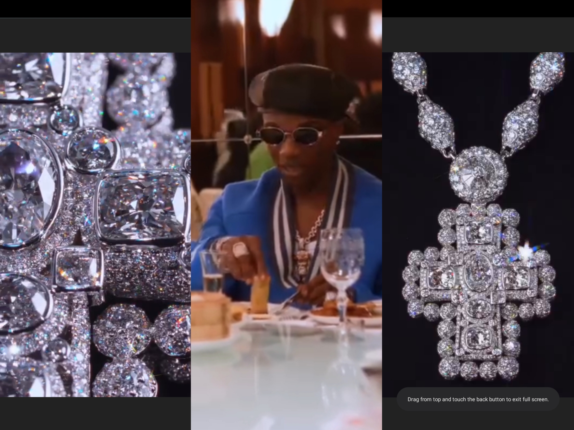 Wizkid causes a buzz with his $1m diamond neck chain