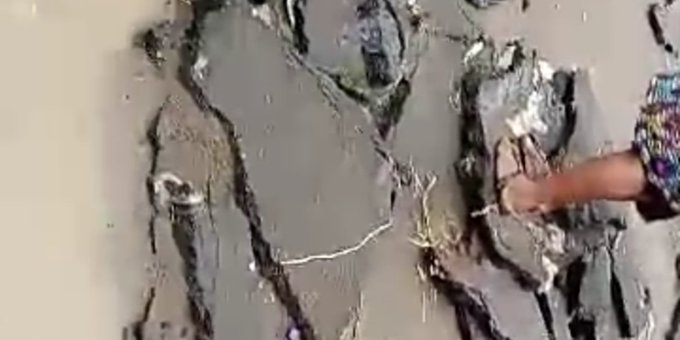 Rain washes away newly-constructed road in Anambra