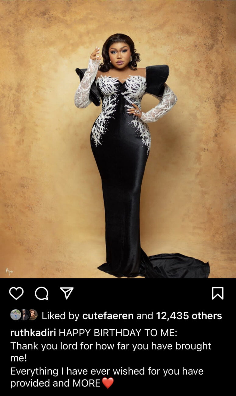 Ruth Kadiri GRATEFUL on her birthday