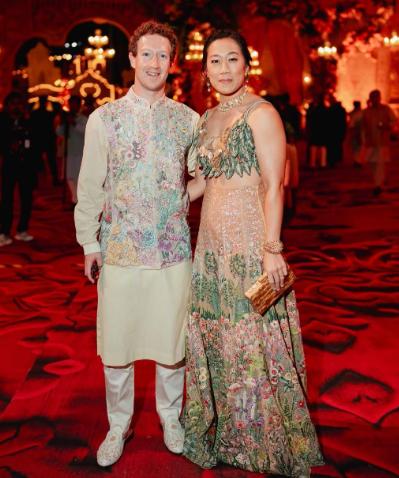 Mark Zuckerberg atPre-wedding Bash