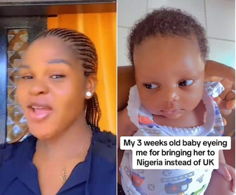 She no like Nigeria – Mum shares epic video of baby's facial expression