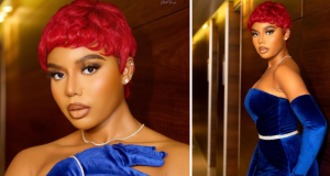 She is pretty! Nancy Isime STUNS in BLUE She is pretty! Nancy Isime STUNS in BLUE