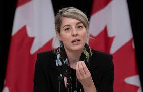 Canada's foreign minister Mélanie Joly