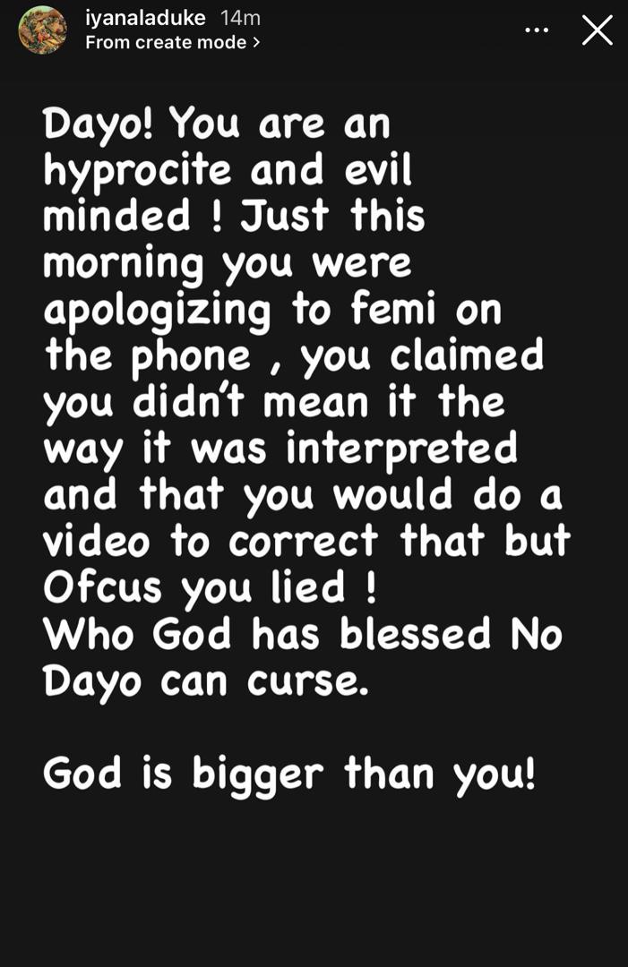 Best dressed female award: Femi Adebayo’s wife slams Dayo Amusa