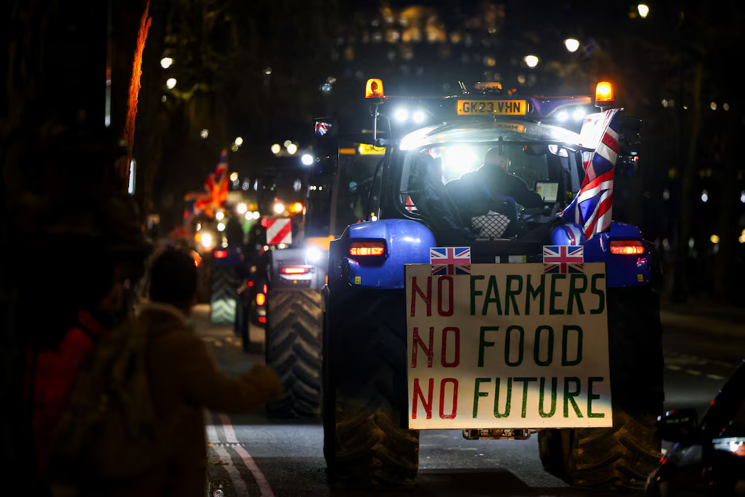 British farmers protest against food importation