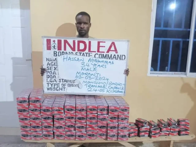 Man arrested with 44,950 pills of tramadol