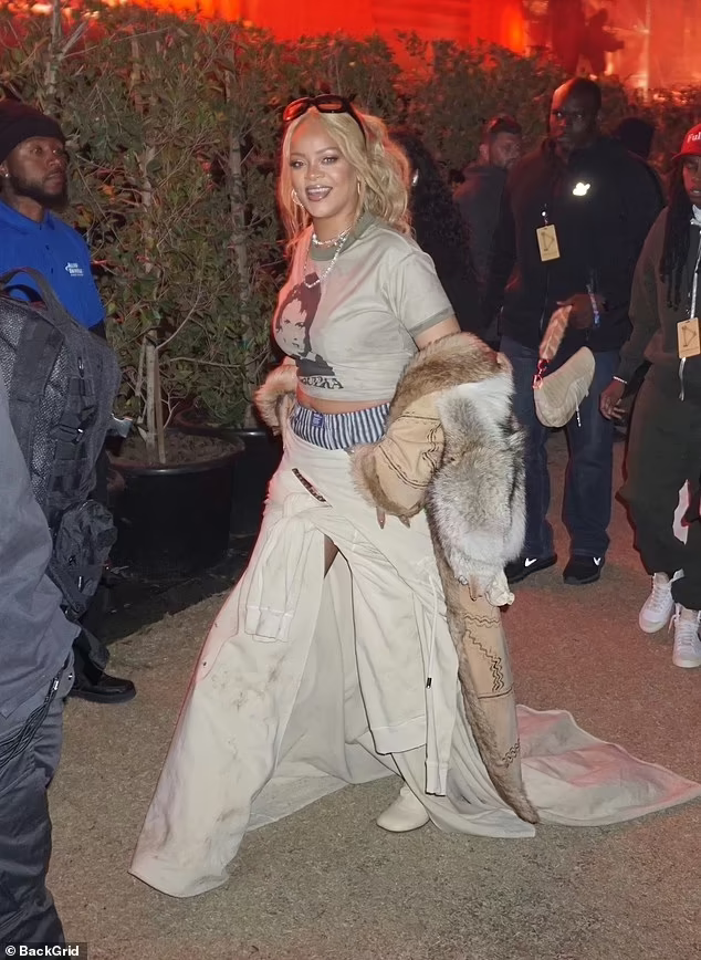 Rihanna and A$AP Rocky were spotted together at Coachella festival