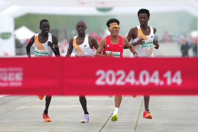 Beijing half-marathon top three STRIPPED of their medals