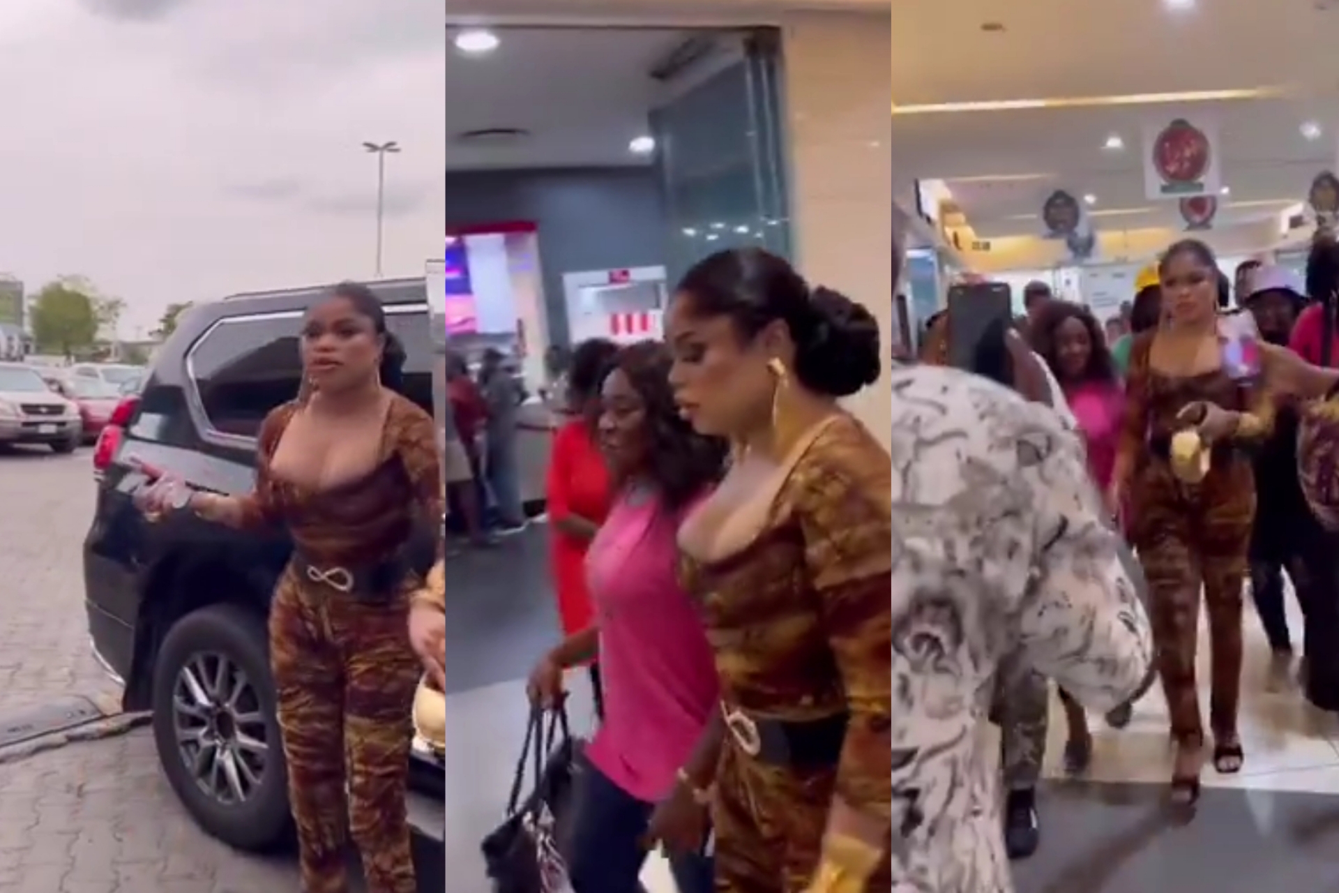 Fans excited as Bobrisky storms event in grand style <p data-wpview-marker=