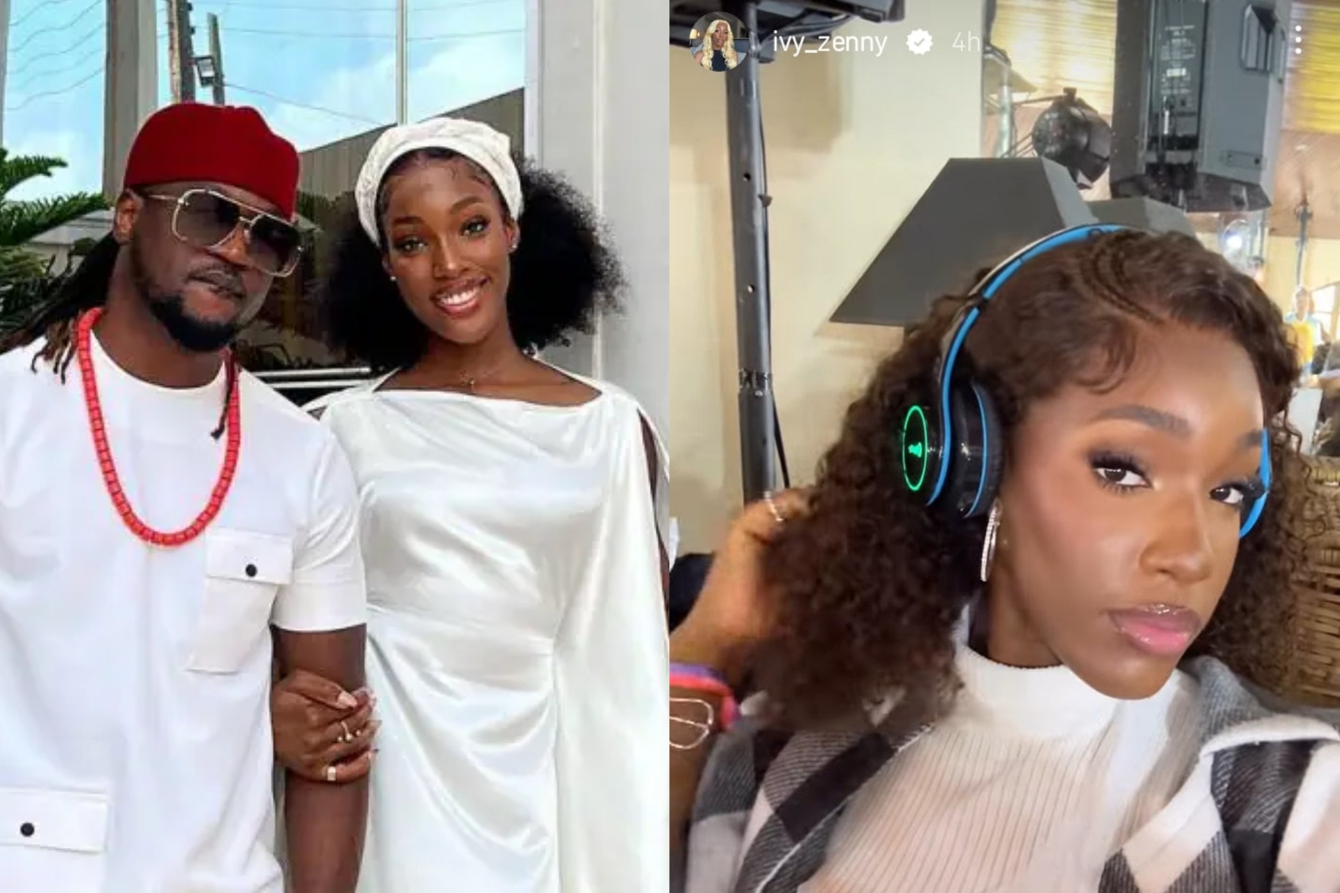 Rudeboy's girlfriend, Ivy Ifeoma addresses pregnancy speculation