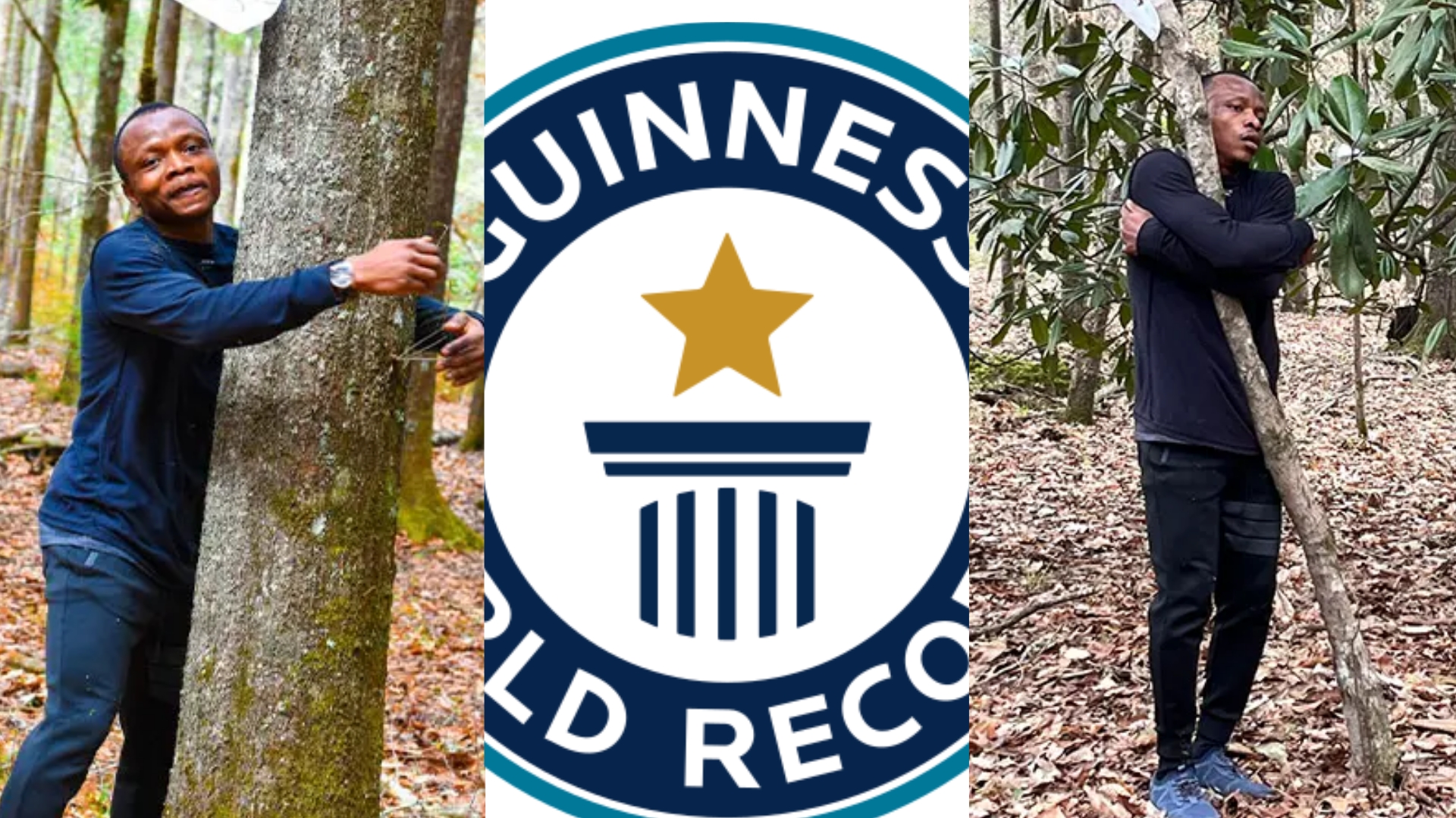 Ghanaian hugs over 1,100 trees in an hour to set Guinness World record