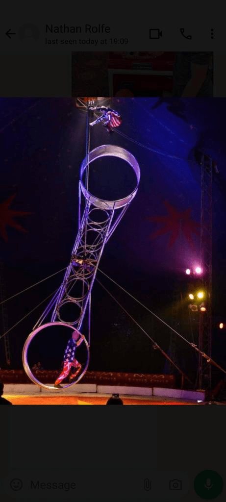 Circus performer injured after falling from high tower