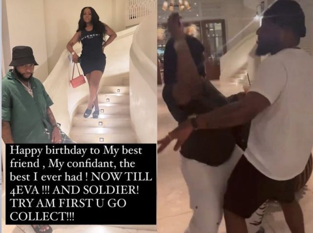 Davido celebrates wife, Chioma's birthday in Jamaica, calls her sweet names