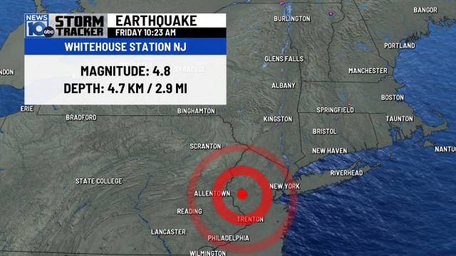 4.8 magnitude earthquake shakes the US Northeast