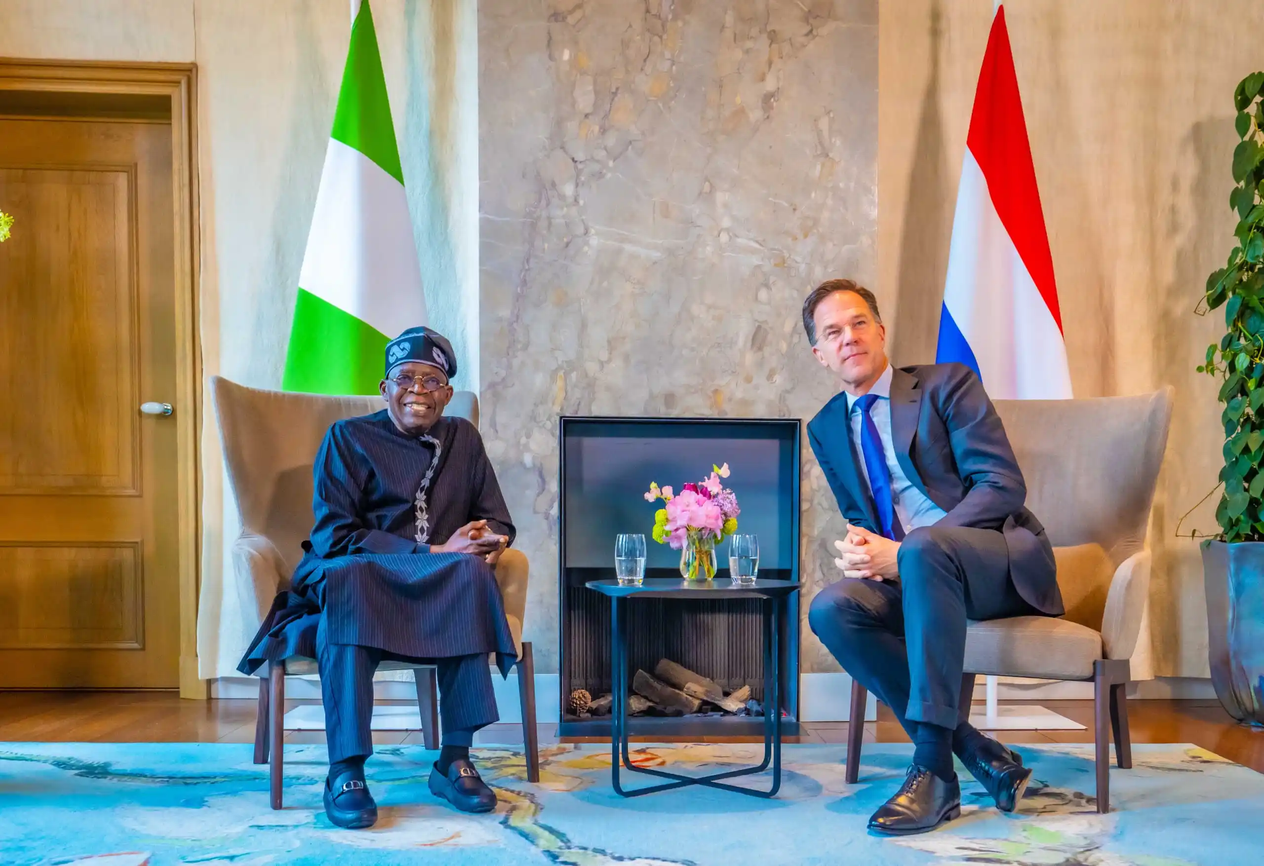 Tinubu meets With Netherlands Prime Minister