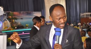 Apostle Suleman expresses his discontent, blasts bloggers who twists the Gospel Apostle Suleman takes Halima Abubakar, Otobo to the altar again