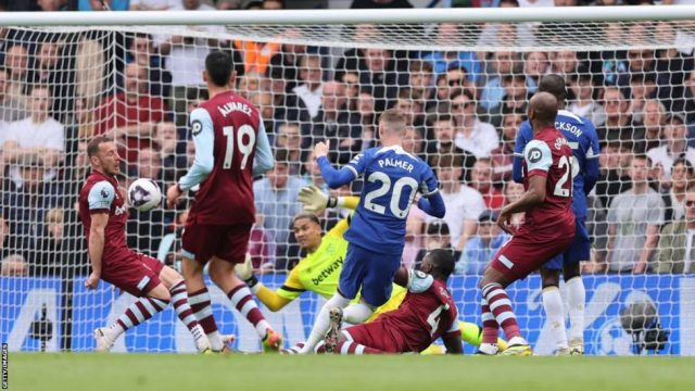 Chelsea 5 v 0 West Ham: Chelsea thrash West Ham to stay on track for Europe