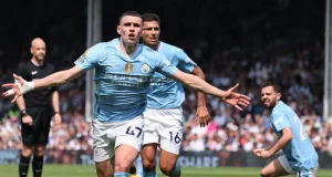 Man City edge closer to title with a 4 nil Fulham win Man City edge closer to title with Fulham win