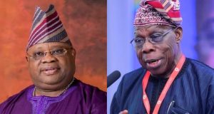 Even if you dance, just keep working – Obasanjo tells Adeleke Even though you dance, just keep working - Obasanjo tells Adeleke