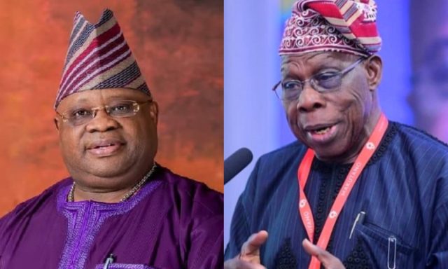 Even though you dance, just keep working - Obasanjo tells Adeleke
