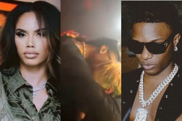 Jada P and WizKid appears in matching outfit at event Jada P and WizKid appears in matching outfit at event