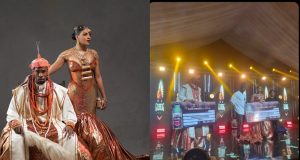 Neo and Venita win best dressed category at AMVCA cultural day Neo and Venita win best dressed category at AMVCA cultural day