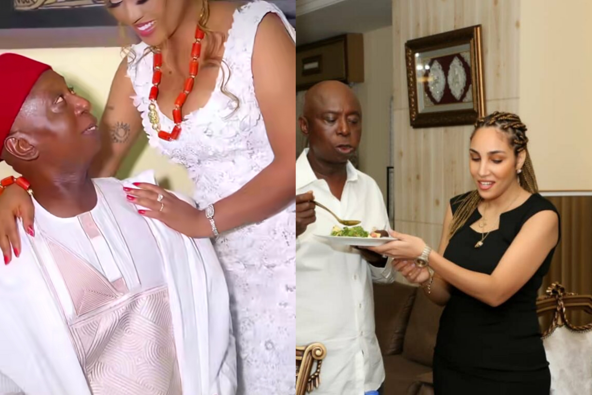 Ned Nwoko’s Moroccan wife celebrates his Wedding anniversary with Regina Daniels