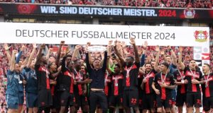 Bayer Leverkusen finish the Bundesliga season UNBEATEN Bayer Leverkusen finish the Bundesliga season UNBEATEN