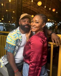 Loved-up photos of Gabriel Afolayan and wife 