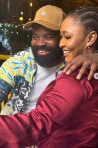 Loved-up photos of Gabriel Afolayan and wife 