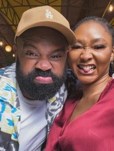Loved-up photos of Gabriel Afolayan and wife 