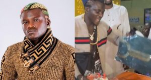 Portable blesses fan who gifted him clothes with a sewing machine Portable bless fan who gifted him clothes with a sewing machine