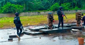 NSCDC uncovers illegal refinery in Rivers NSCDC uncovers illegal refinery in Rivers