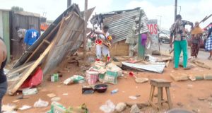 OYO demolishes shop in popular Ibadan market OYO demolishes shop in popular Ibadan market