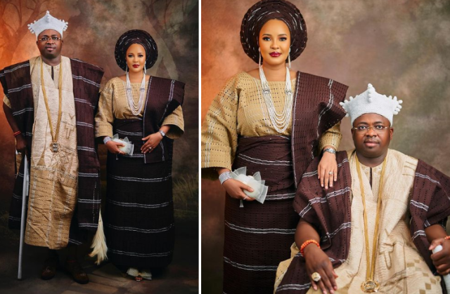 Oba Elegushi & his second wife celebrate 5th wedding anniversary