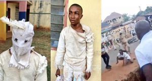 Police arrest, arraign masquerade for assaulting woman Police arrest, arraign masquerade for assaulting woman