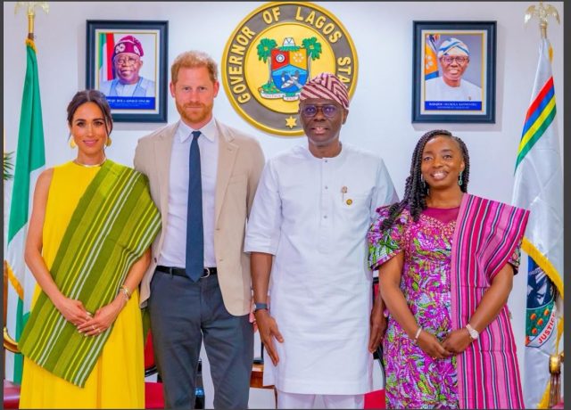 Sanwo-Olu receives Prince Harry, Meghan Markle Sanwo-Olu receives Prince Harry, Meghan Markle