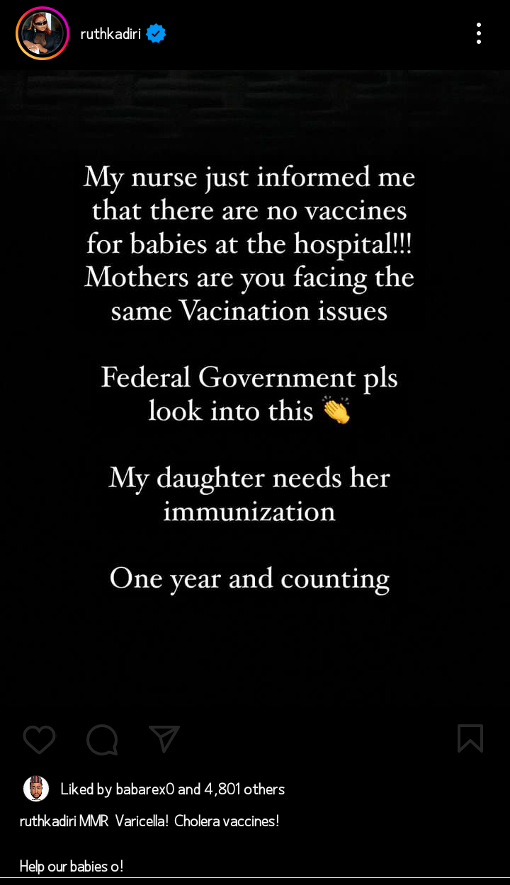 Ruth Kadiri cries out over low supply of immunization at the hospital