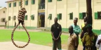 Three to d!e by hanging for armed robbery Three to d!e by hanging for armed robbery